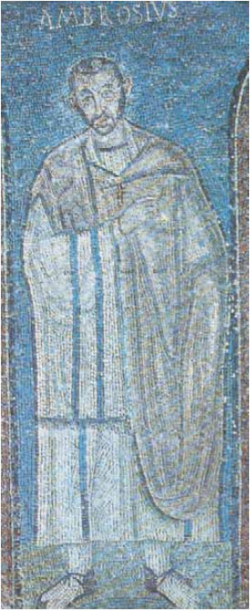 Άγ. Αμβρόσιος Μεδιολάνων. ψηφιδωτό, Μιλάνο.