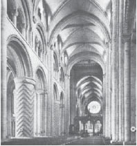 2. Καθεδρικός ναός Ντάραμ. Ρομανικός ρυθμός. Κεντρικό κλίτος.