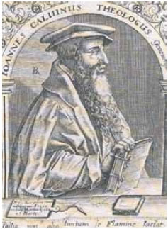 Ιωάννης Καλβίνος. Χαλκογραφία, 16ος αι.