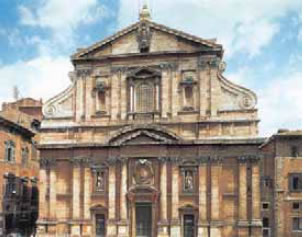 Ναός του Ιησού στη Ρώμη. Ρυθμός μπαρόκ.