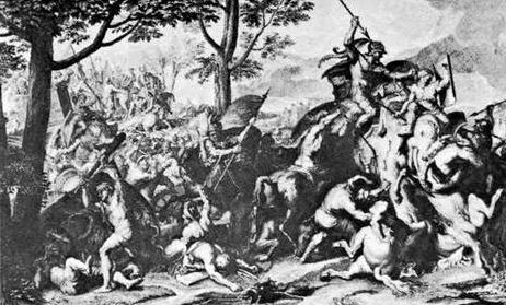 Bernard Picart(1673-1733), Η ήττα τον Πώρου.