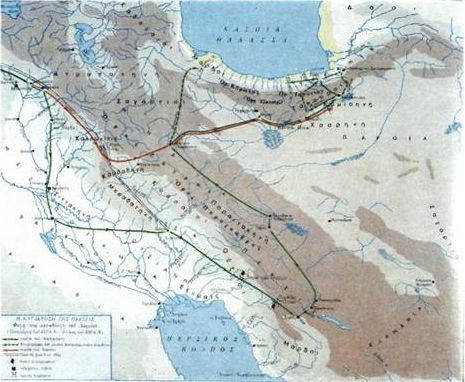 Η κατάκτηση της Περσίας. Φυγή και καταδίωξη του Δαρείου.