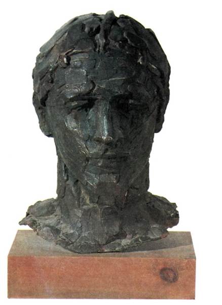 Δημήτρης Καλαμαράς, Κεφαλή Αλεξάνδρου. Μπρούντζος. Ιδιωτική συλλογή.