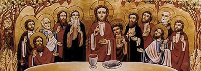 Ο Μυστικός Δείπνος, σύγχρονη Κοπτική εικόνα