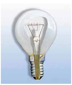 Τομή λαμπτήρα πυρακτώσεως.