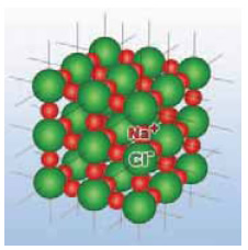 Κρύσταλλοι χλωριούχου νατρίου.