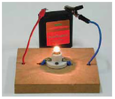 Όσο χρόνο από το λαμπάκι διέρχεται ηλεκτρικό ρεύμα, μεταφέρεται θερμότητα από αυτό προς το περιβάλλον του.