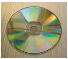 Τα χρώματα σε έναν σύμπυκνο δίσκο.